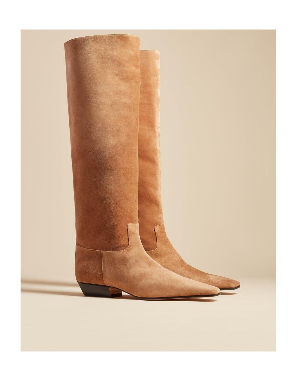 Khaite Brown Marfa Leather Boots