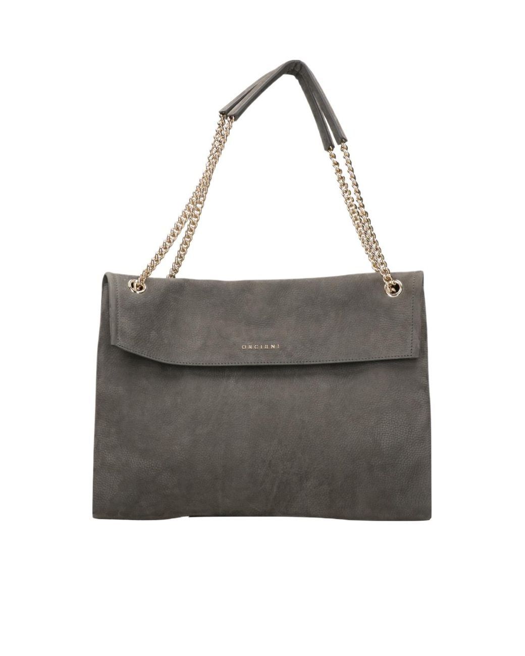 Orciani Gray Venus Nabucco Midi Shoulder Bag