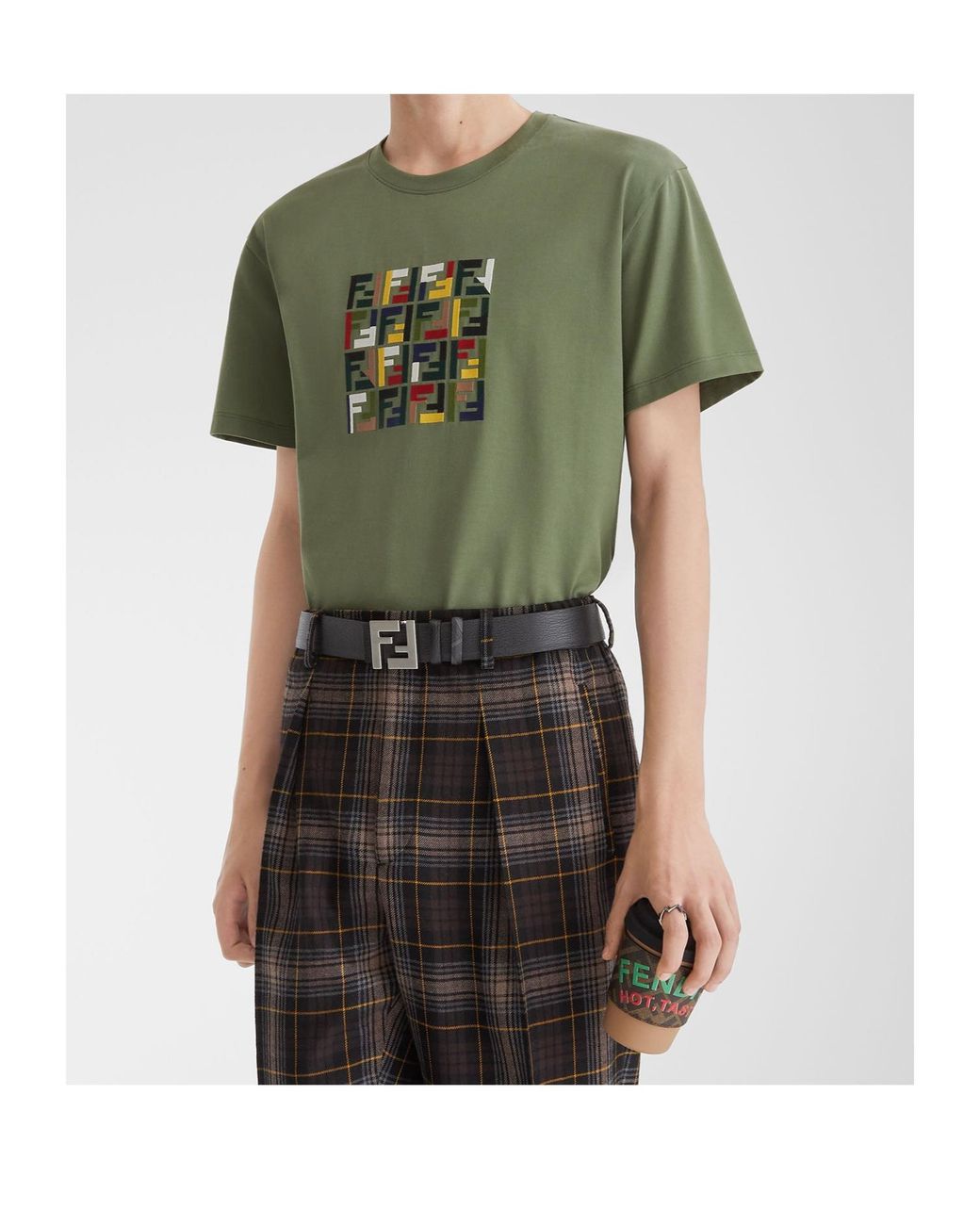 Fendi Green T-Shirts for men
