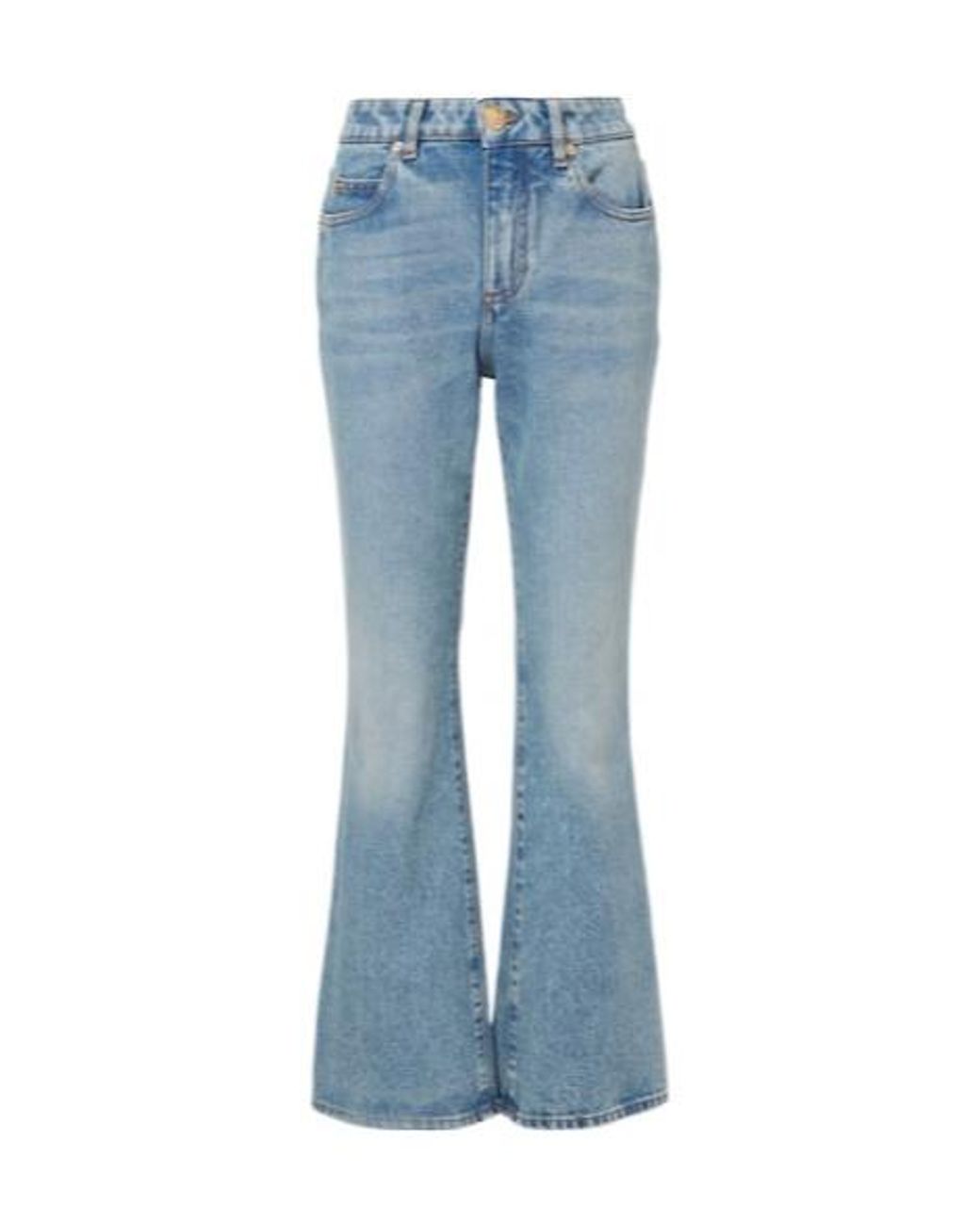 Balmain Blue Low-Rise Bootcut Jeans