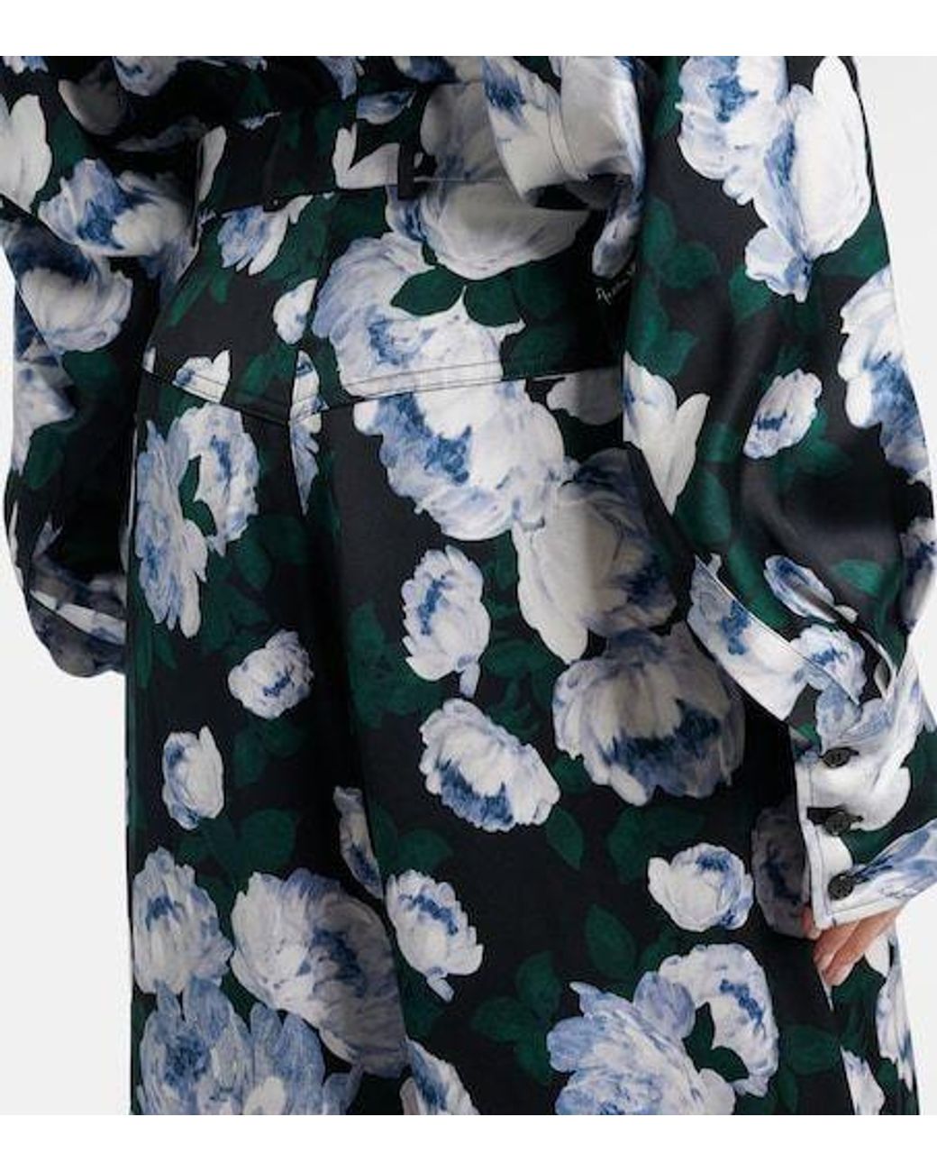 Stella McCartney Blue Printed Satin Pajama Pants
