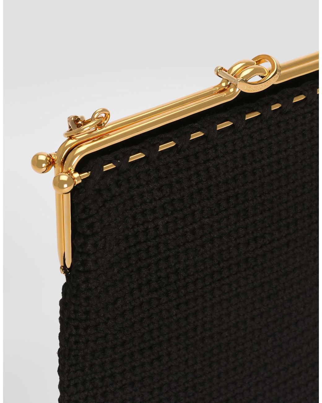 Dolce & Gabbana Black Dina Shoulder And Crossbody Bag