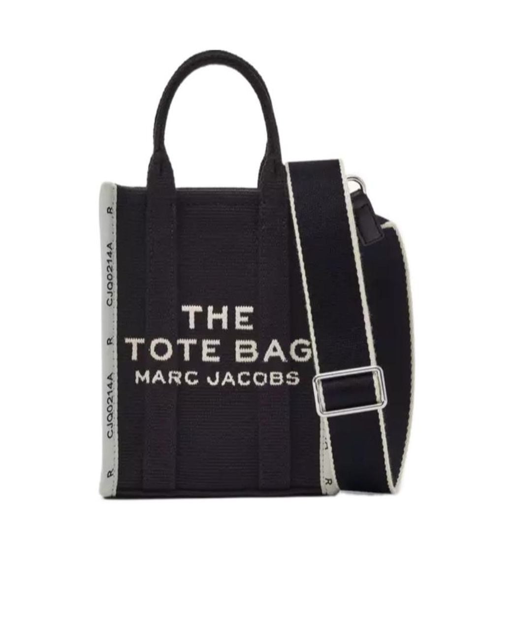 Marc Jacobs Black The Jacquard Crossbody Tote Bag