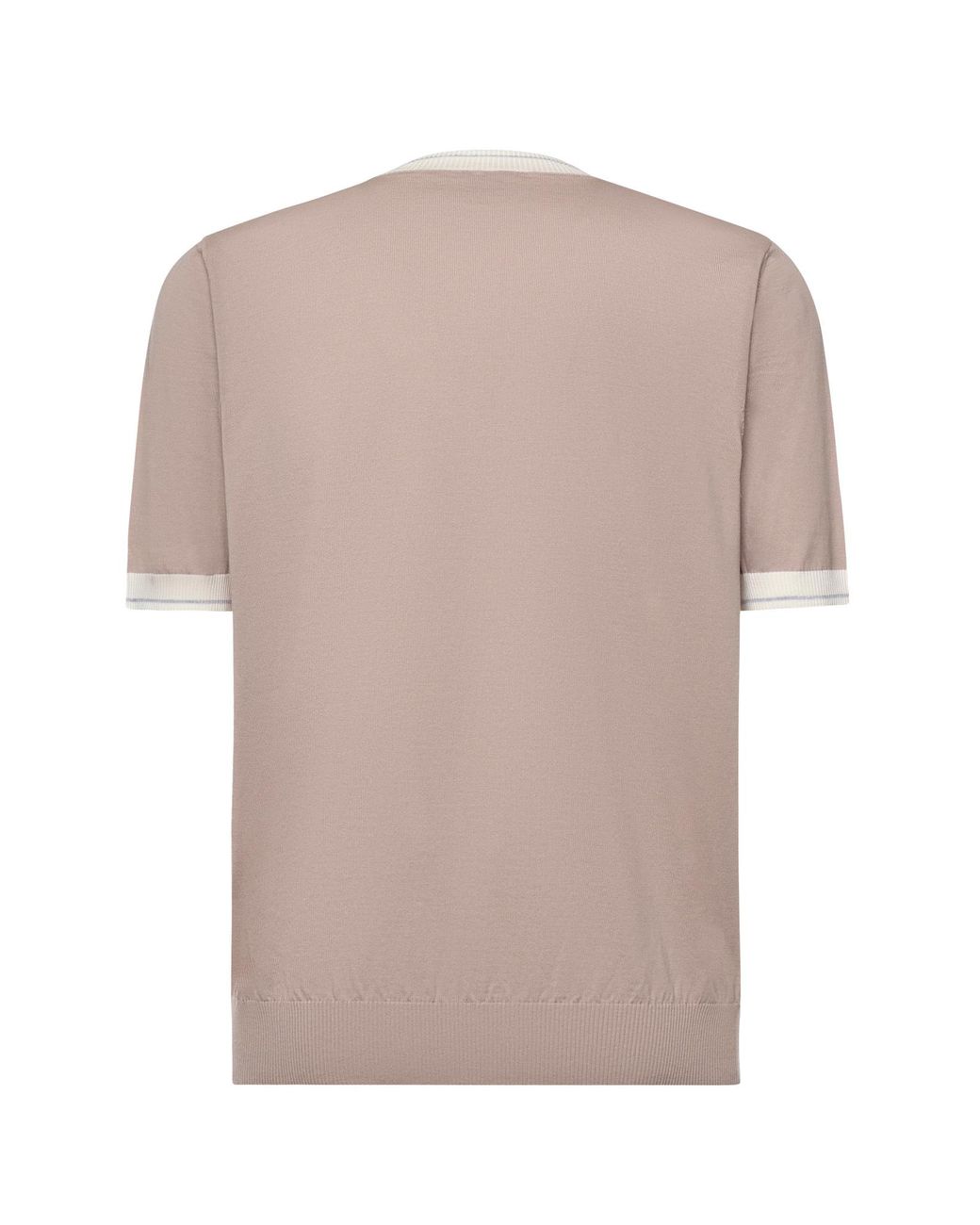 Eleventy Multicolor Contrast Trim Crew Neck T-Shirt for men