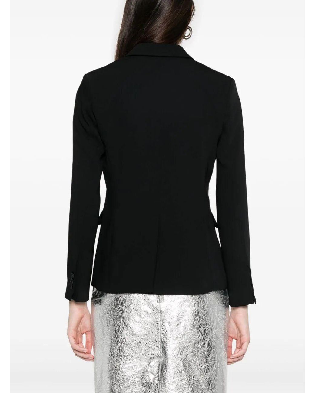 P.A.R.O.S.H. Black Single-Breasted Tailored Blazer