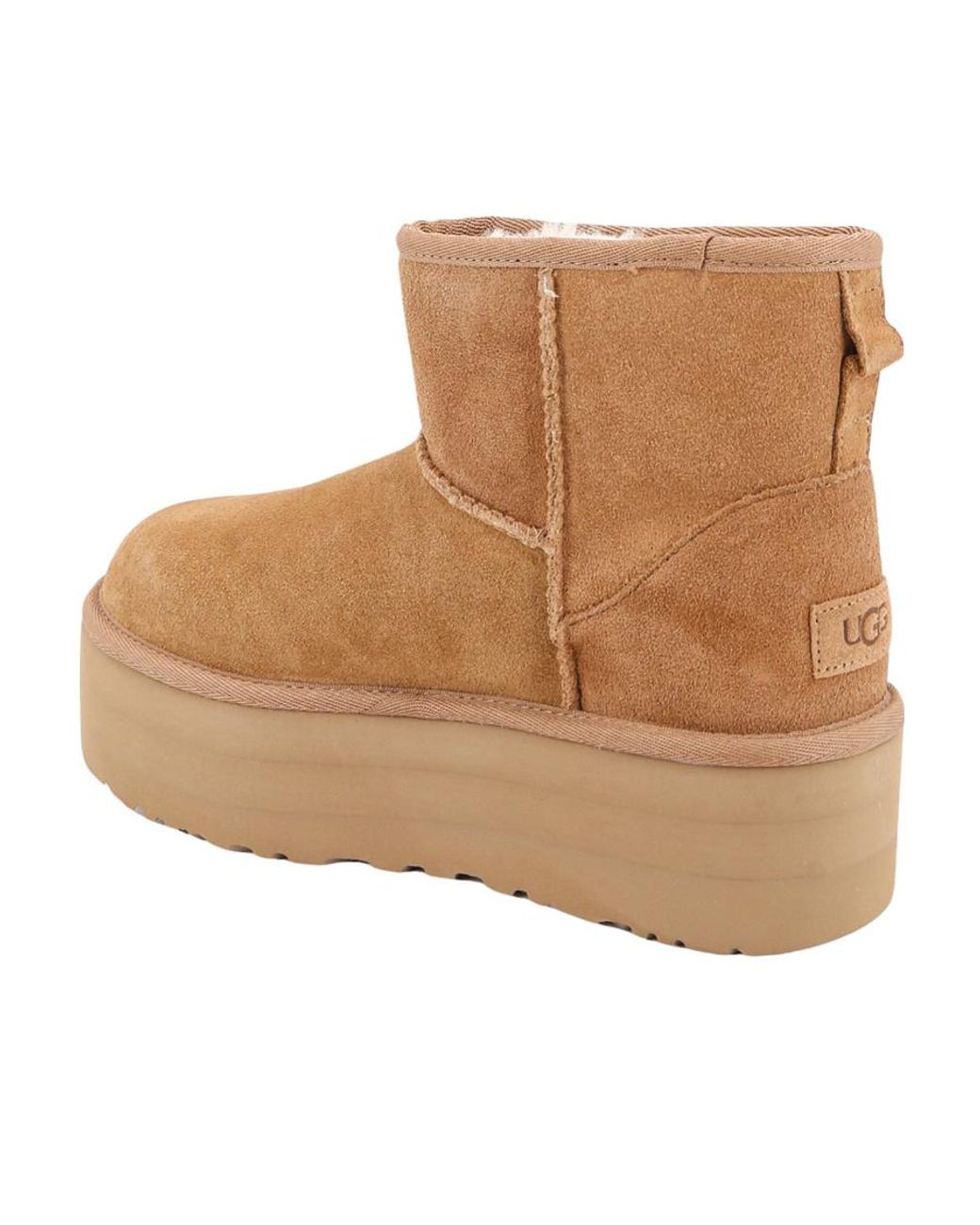 Ugg Brown Classic Mini Platform Ankle Boots