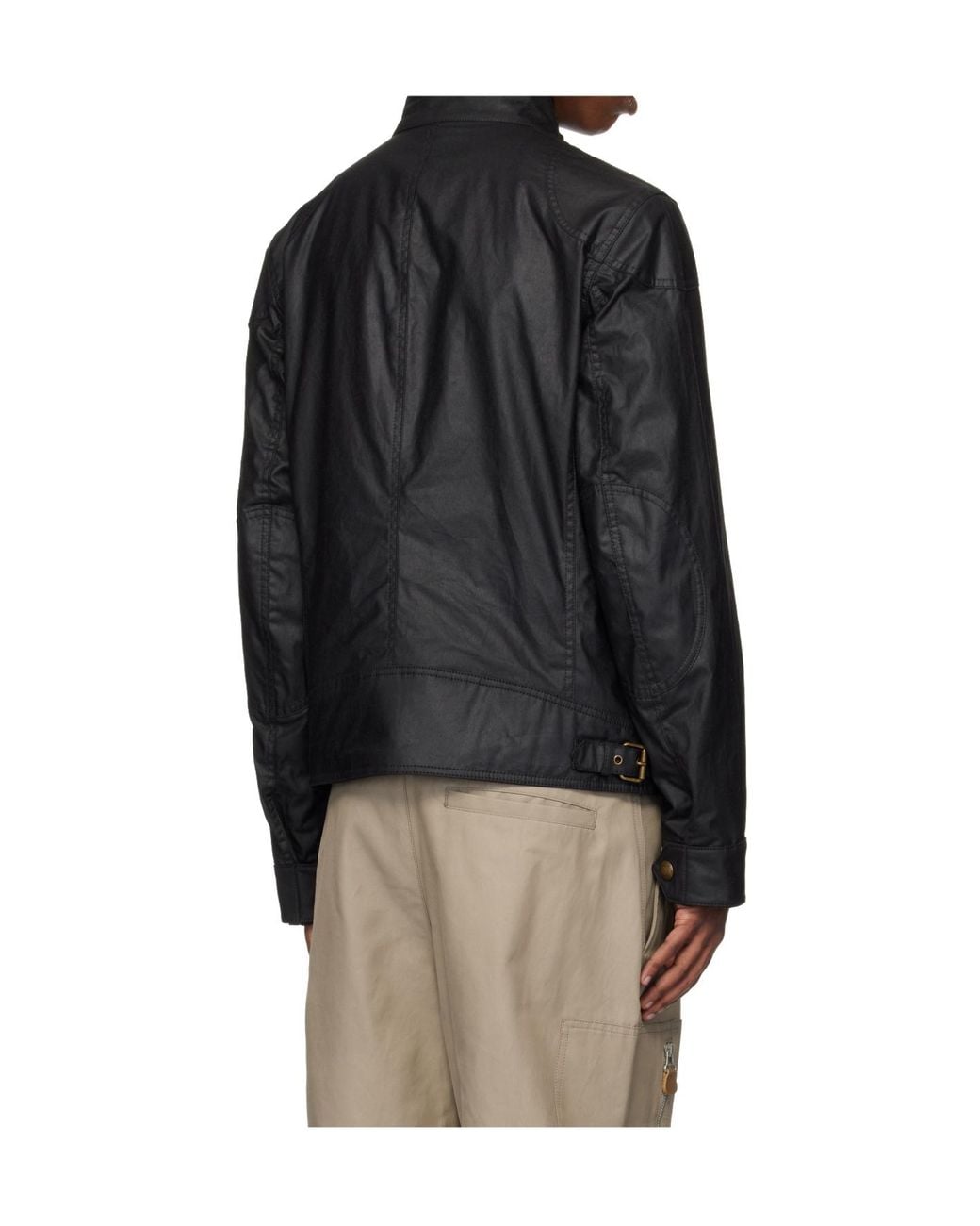 Belstaff Black Racemaster Military Jacket for men