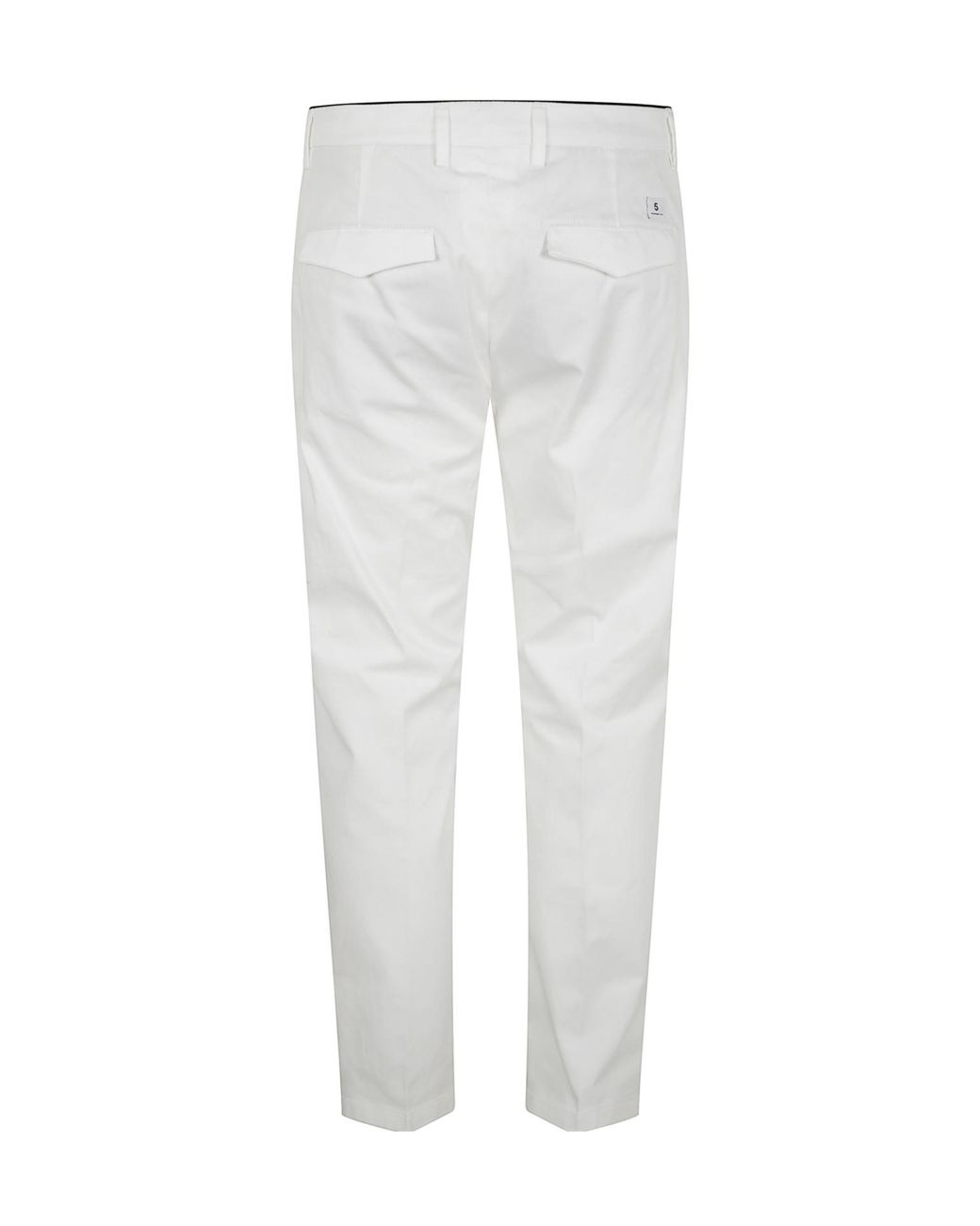 Department 5 White Pressed-Crease Trousers for men