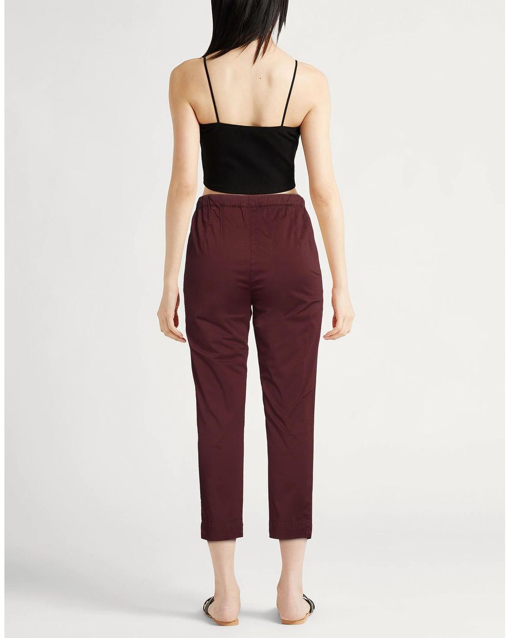 Max Mara Purple Slim-Fit Casual Pants