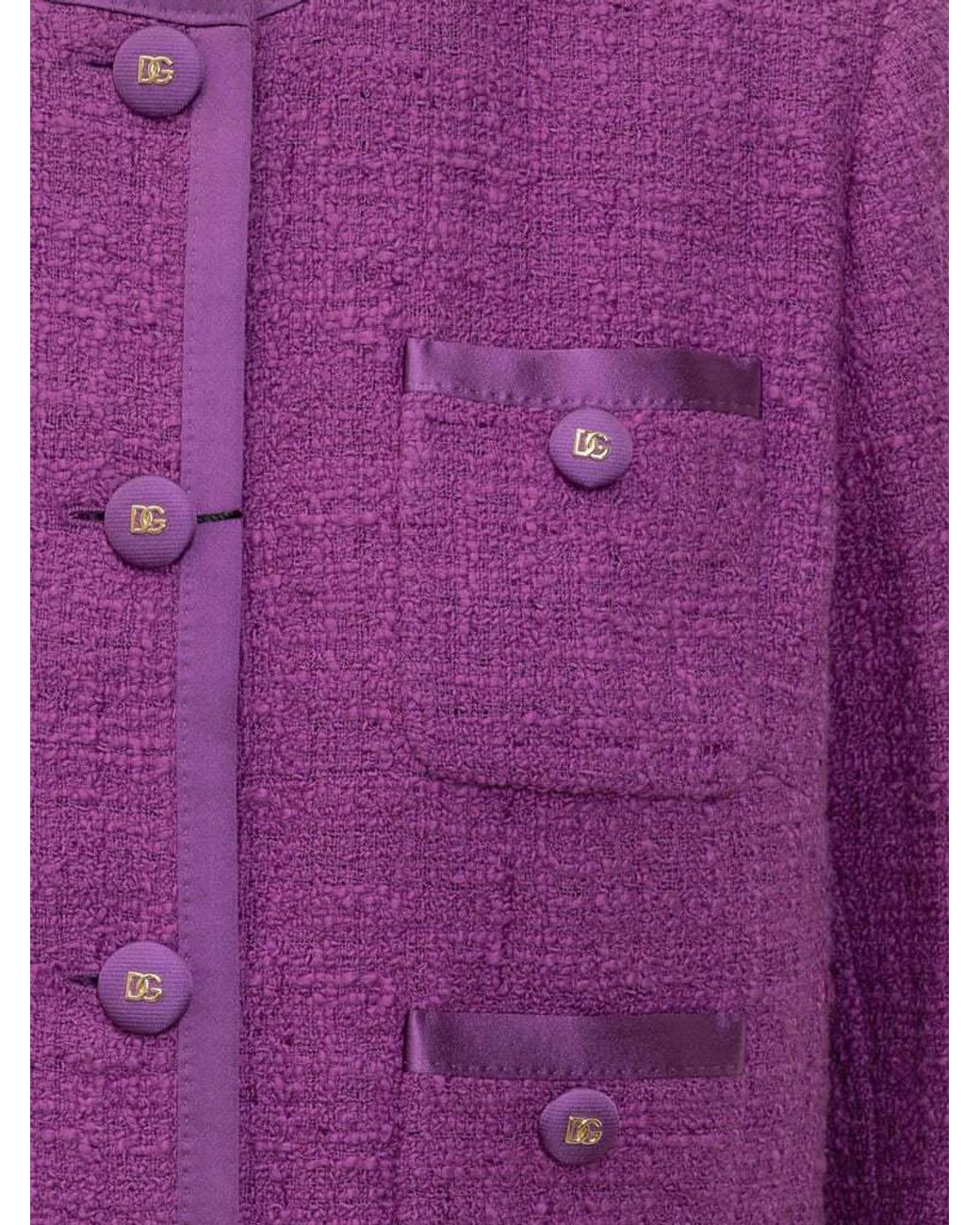 Dolce & Gabbana Purple Dolce & Gabbana Dolce & Gabbana Jacket
