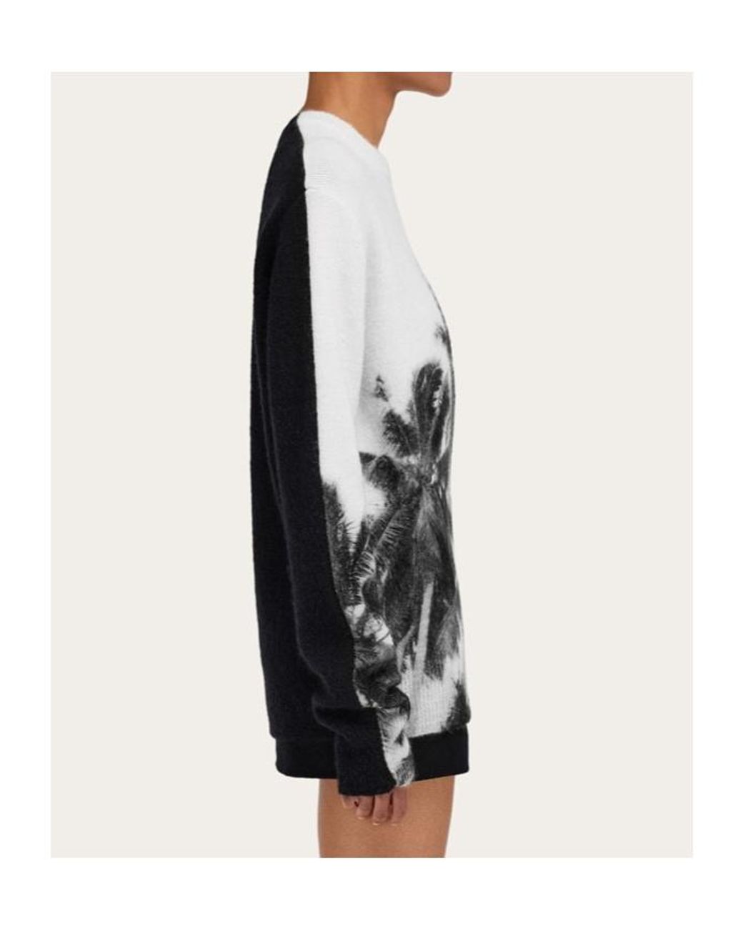 Ferragamo Gray Trinidad Print Pullover