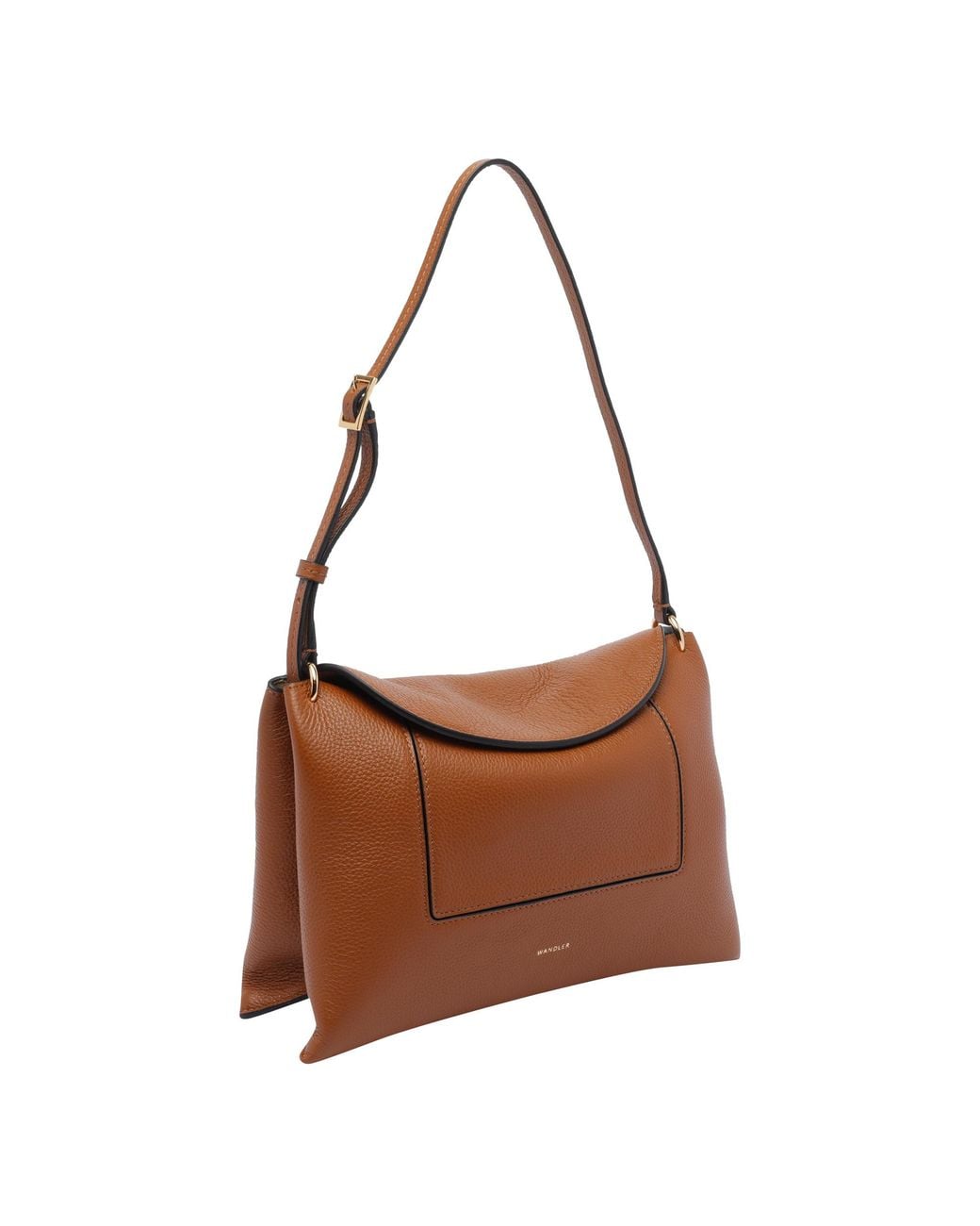 Wandler Brown Penelope Logo Printed Shoulder Bag
