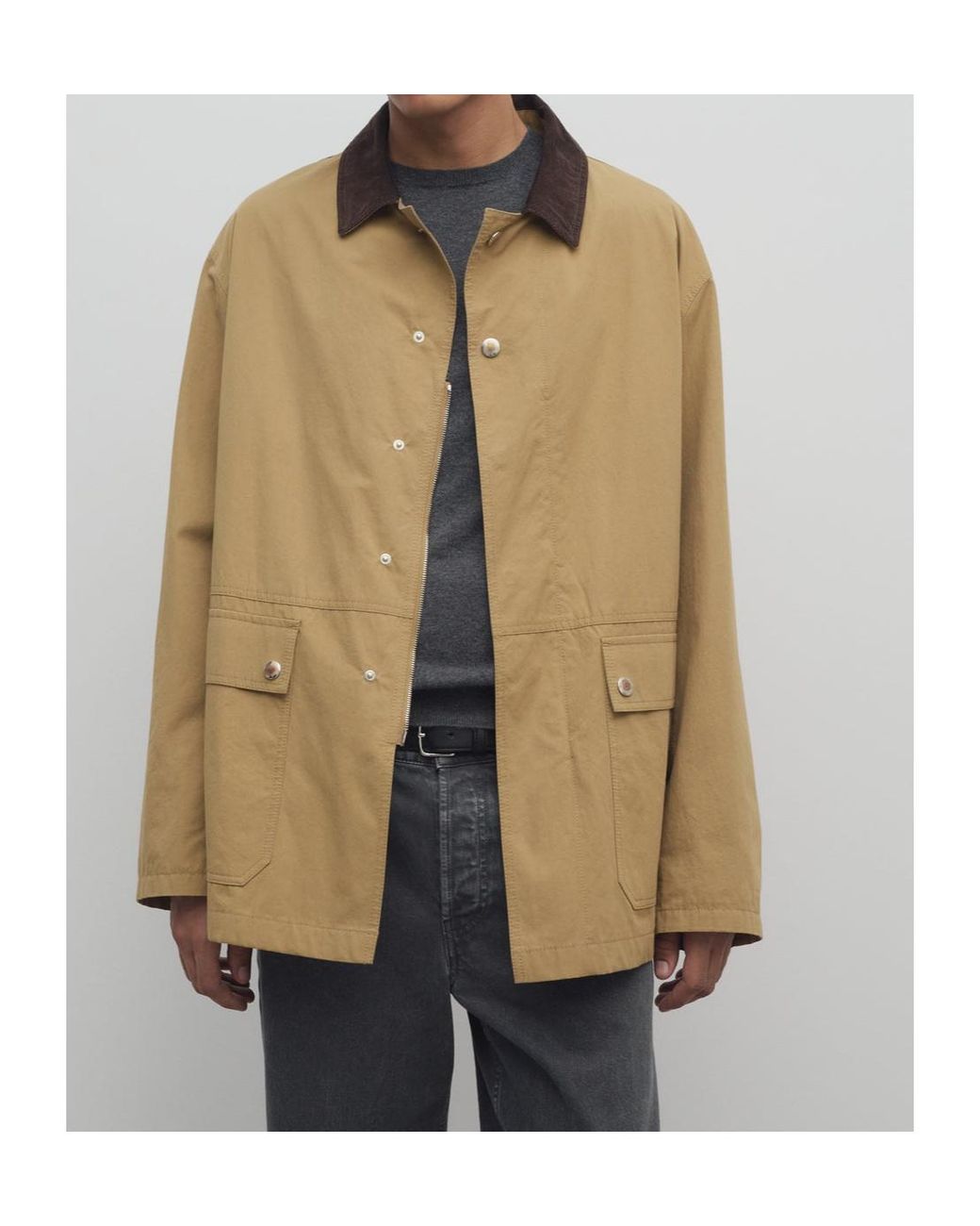 The Row Natural Frank Cotton Jacket for men