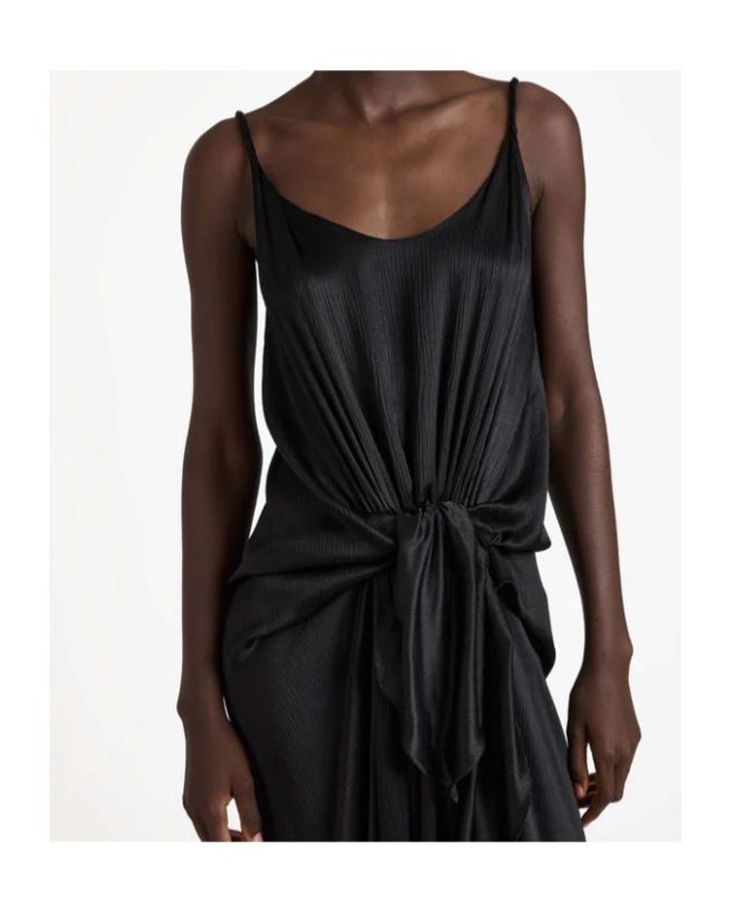J.W. Anderson Black Jw Anderson Knotted Waist Longline Dress