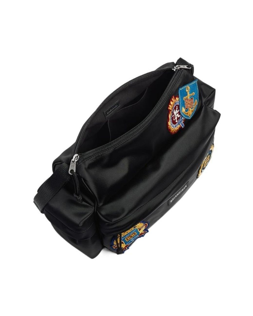 Balenciaga Black Explorer Medium Shoulder Bag for men