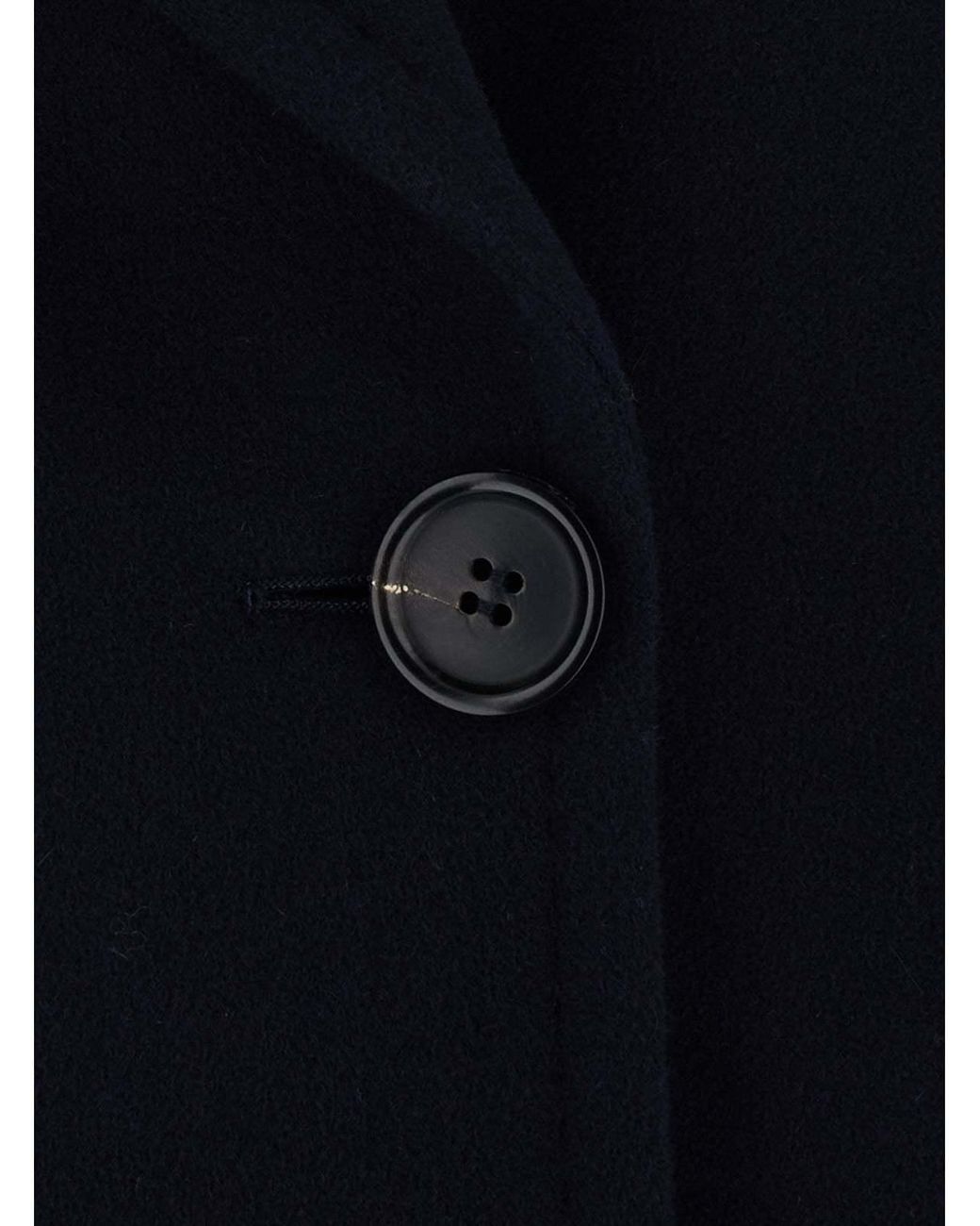 Max Mara Blue 'S Smmcamilla Double-Breasted Pea Coat