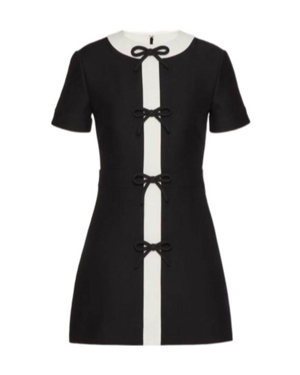 Valentino Black Crepe Couture Short Dress