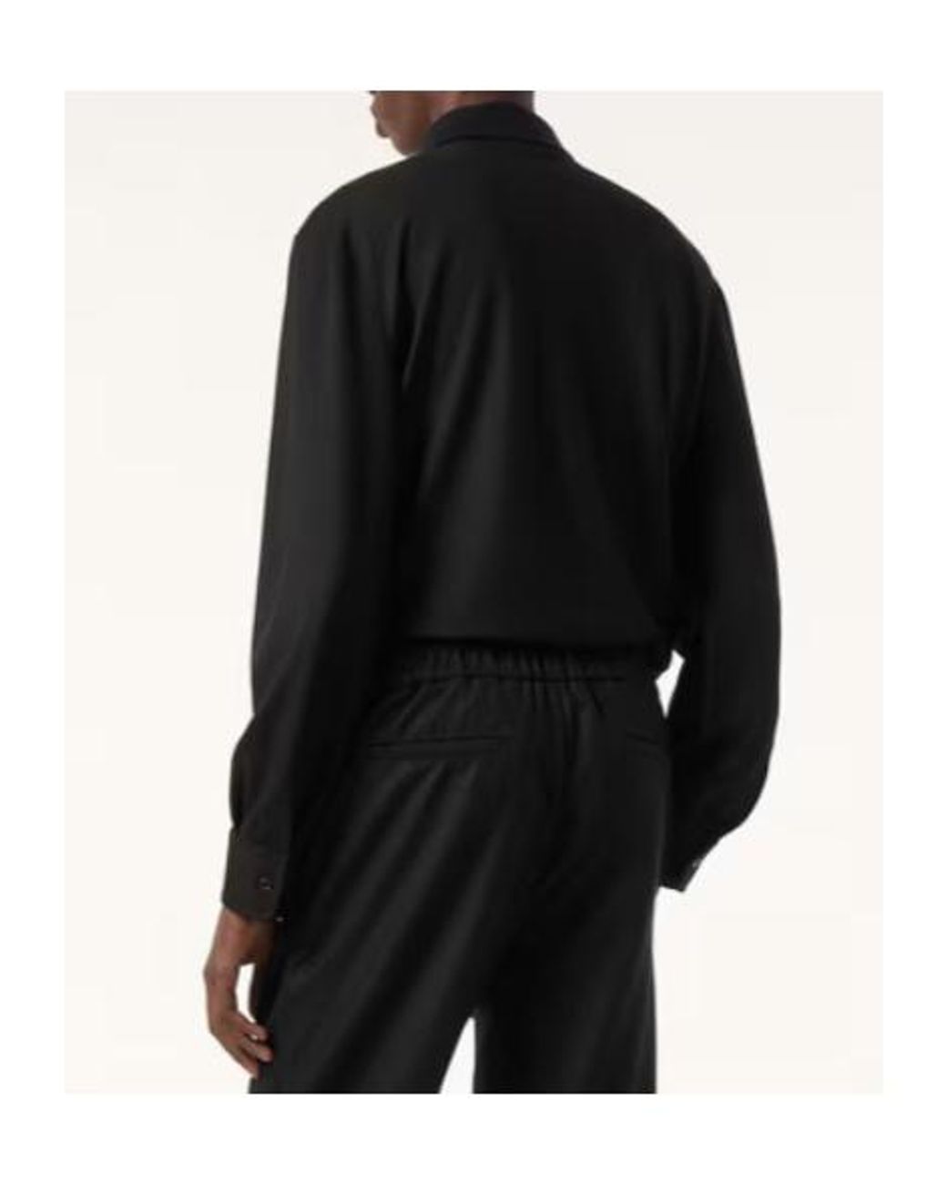 Loro Piana Black Colmegna Polo Shirt for men
