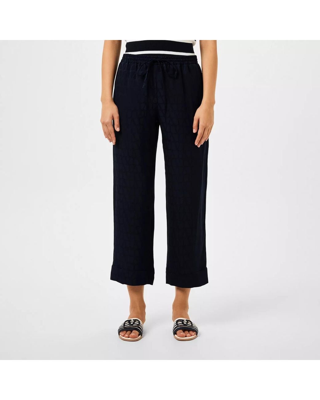 Valentino Blue Jacquard Pajama Trousers