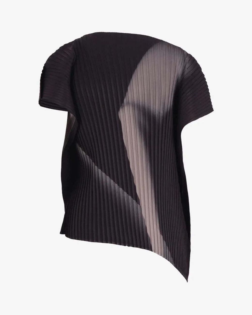 Issey Miyake Black Pleated Top