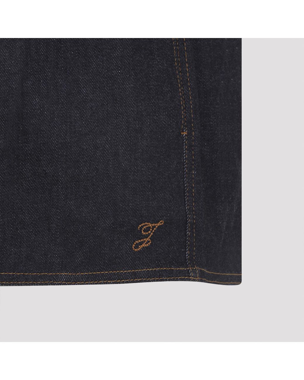 Jacquemus Blue Pleated Denim Shorts