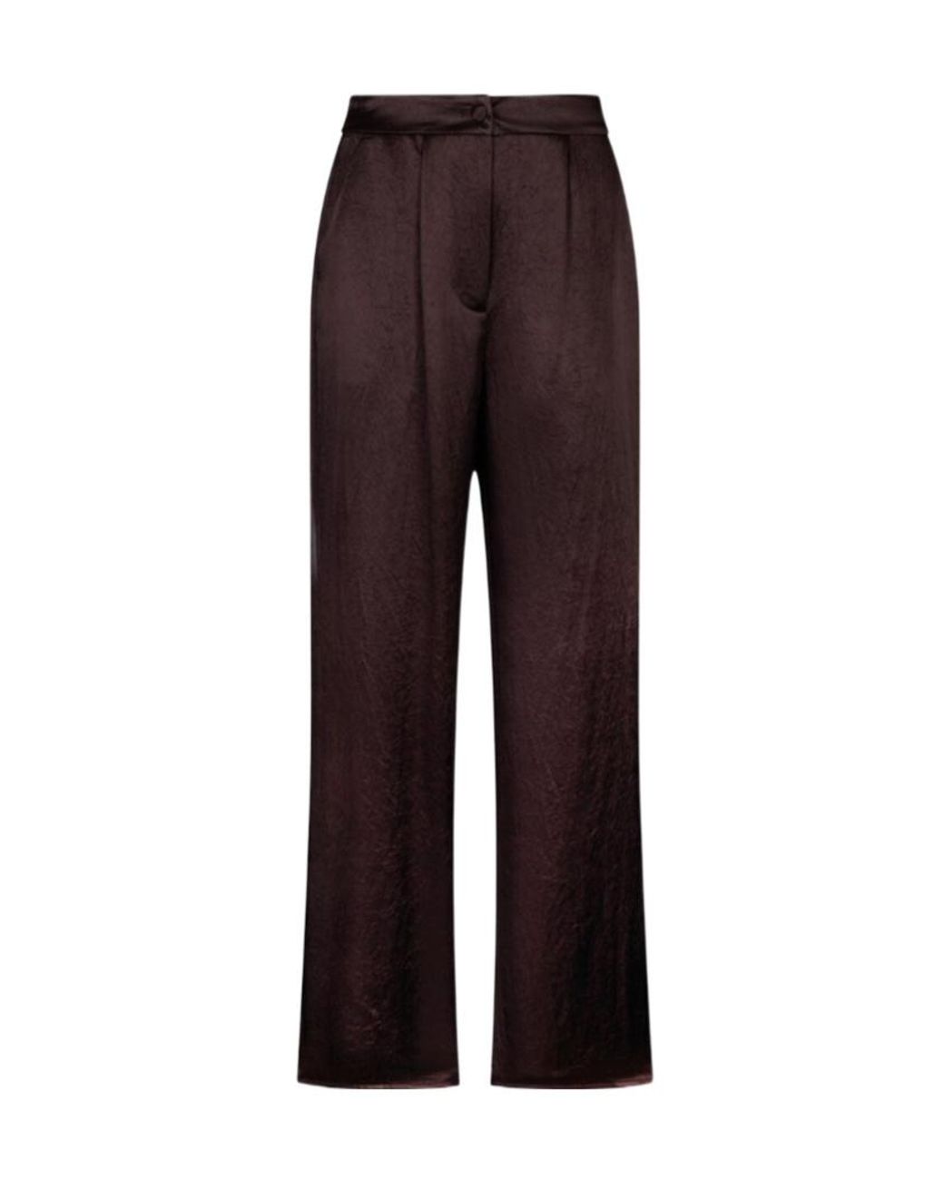 Liu Jo Purple Pleated Flared Pants