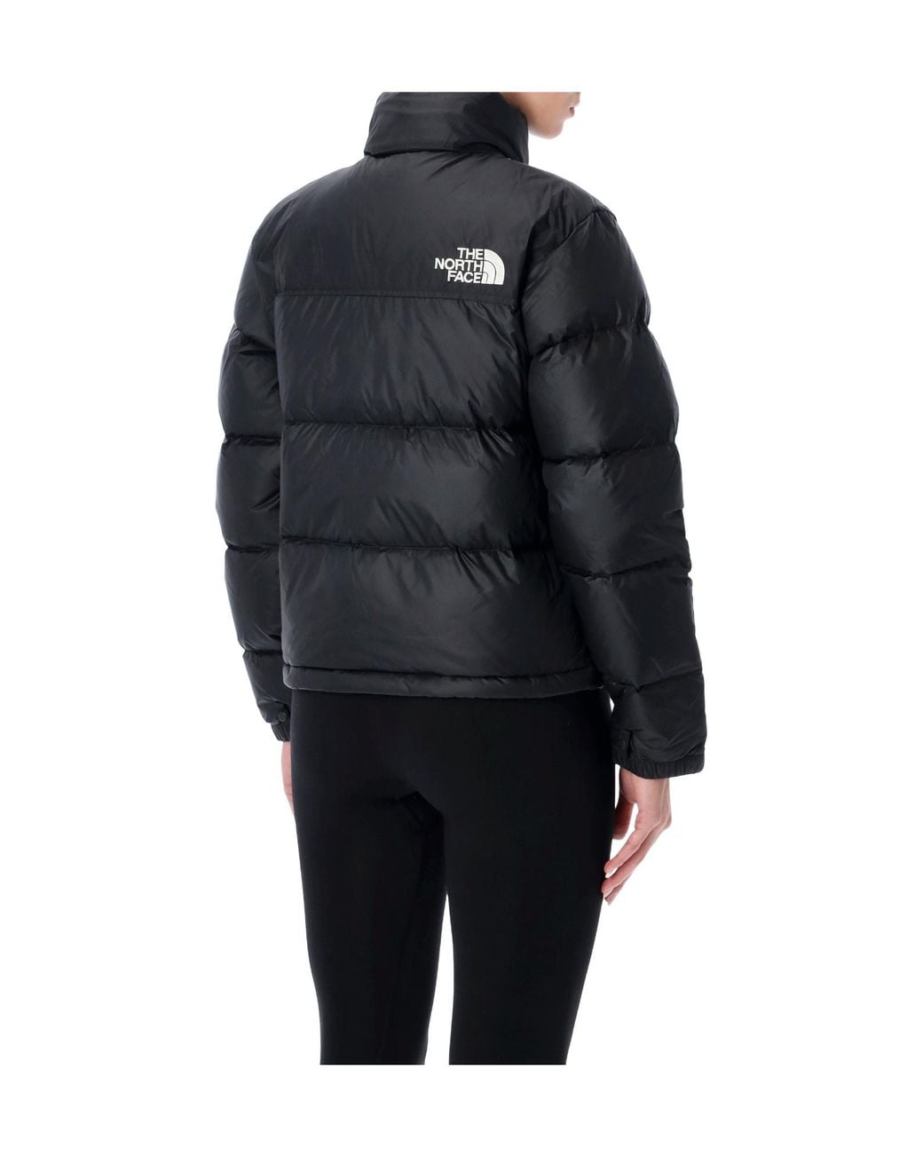 The North Face Black Lightweight Puffer Jacket With High Collar