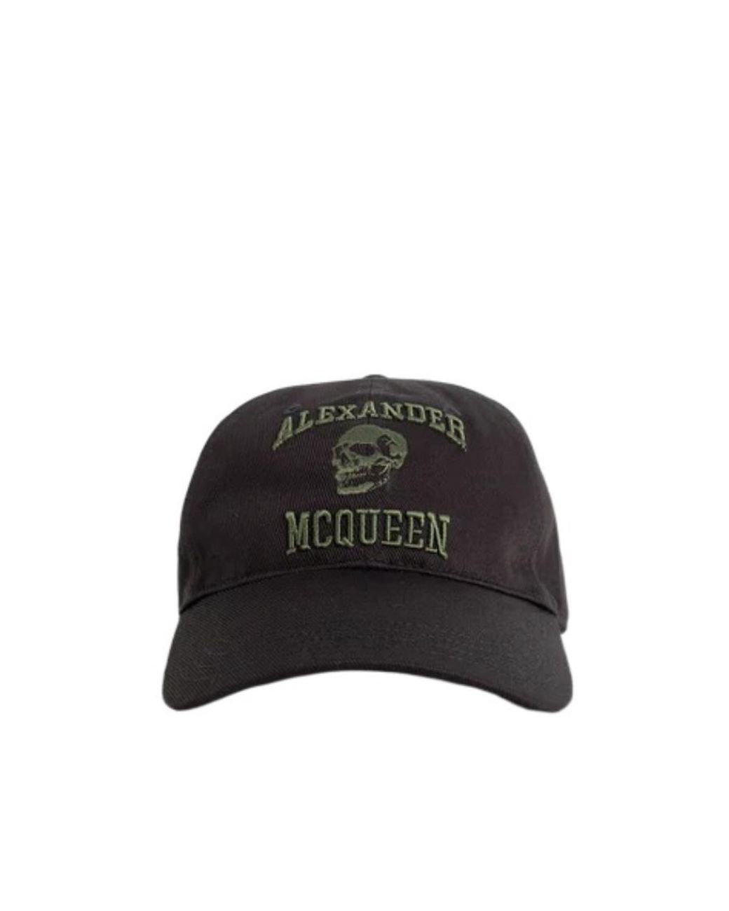 McQueen Black Logo Embroidered Baseball Cap for men