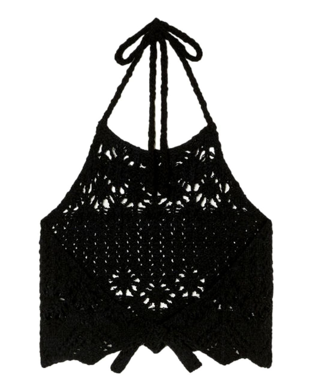 Alanui Black Braided Suspenders