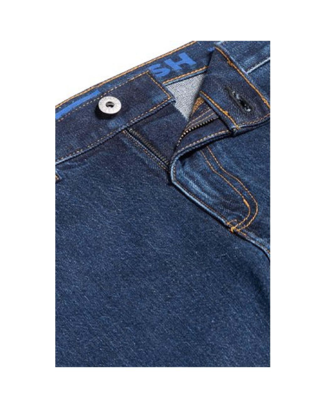 Boss Blue Solidcolor Jeans for men
