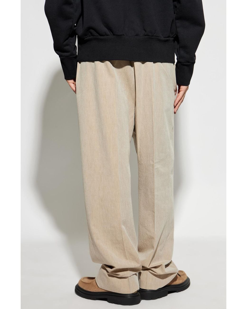 Fear Of God Natural Logo Patch Drawstring Trousers for men