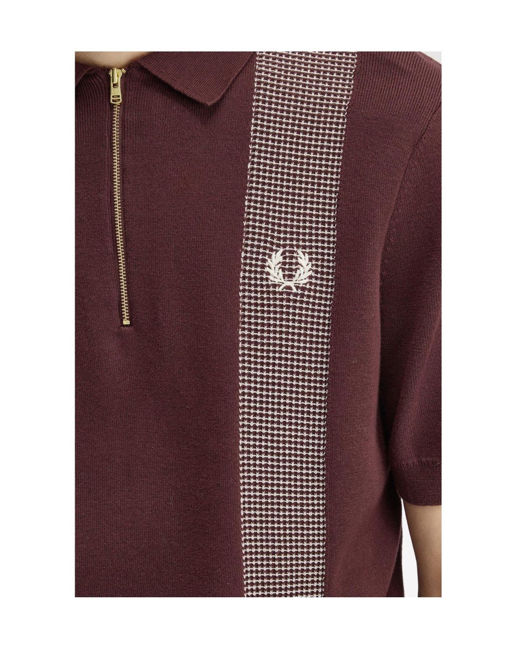 Fred Perry Purple Short Sleeve Polo Shirt for men