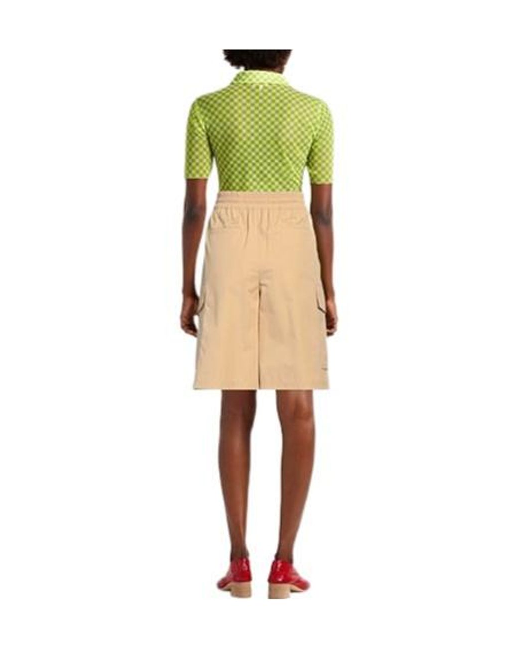 Weekend by Maxmara Natural Solid-Colored Work Shorts