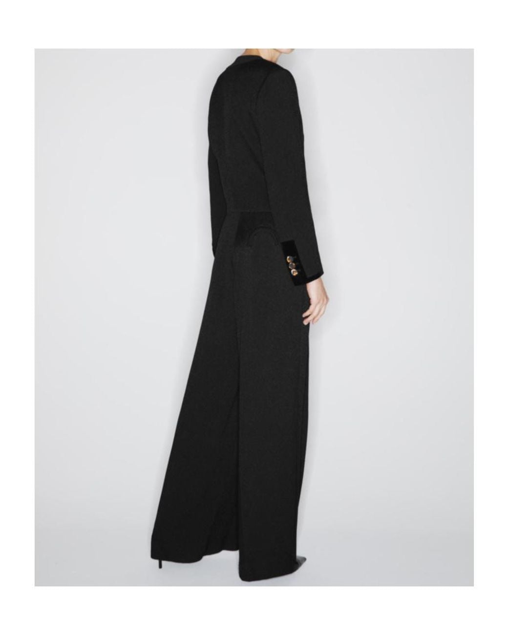 Blazé Milano Black Ropped Cotton Velvet-Trimmed Viscose Jacket