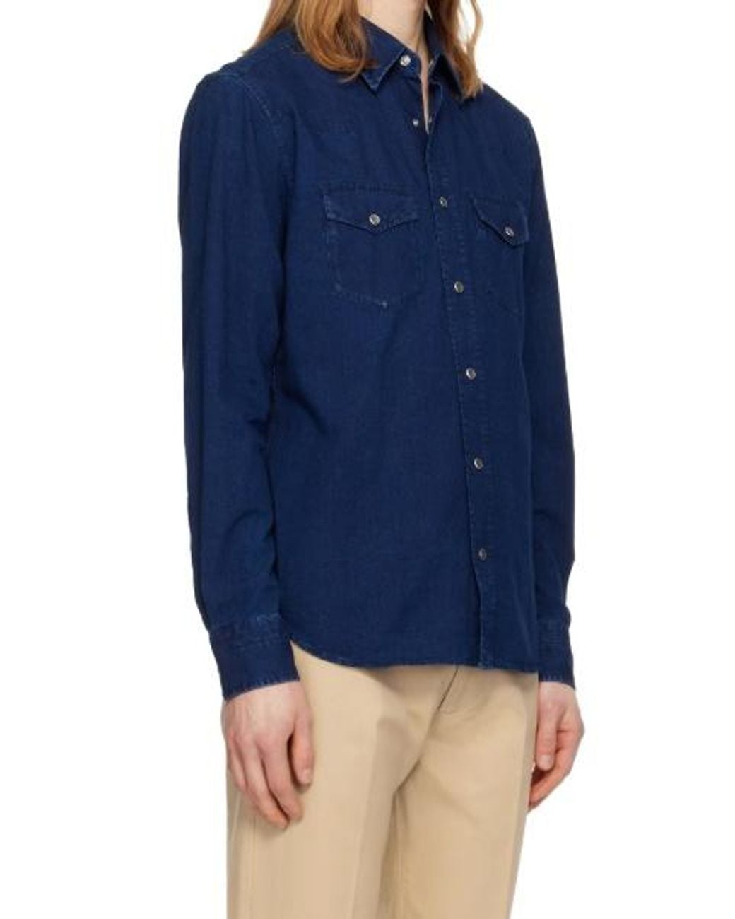 Tom Ford Blue Logo T-Shirt for men