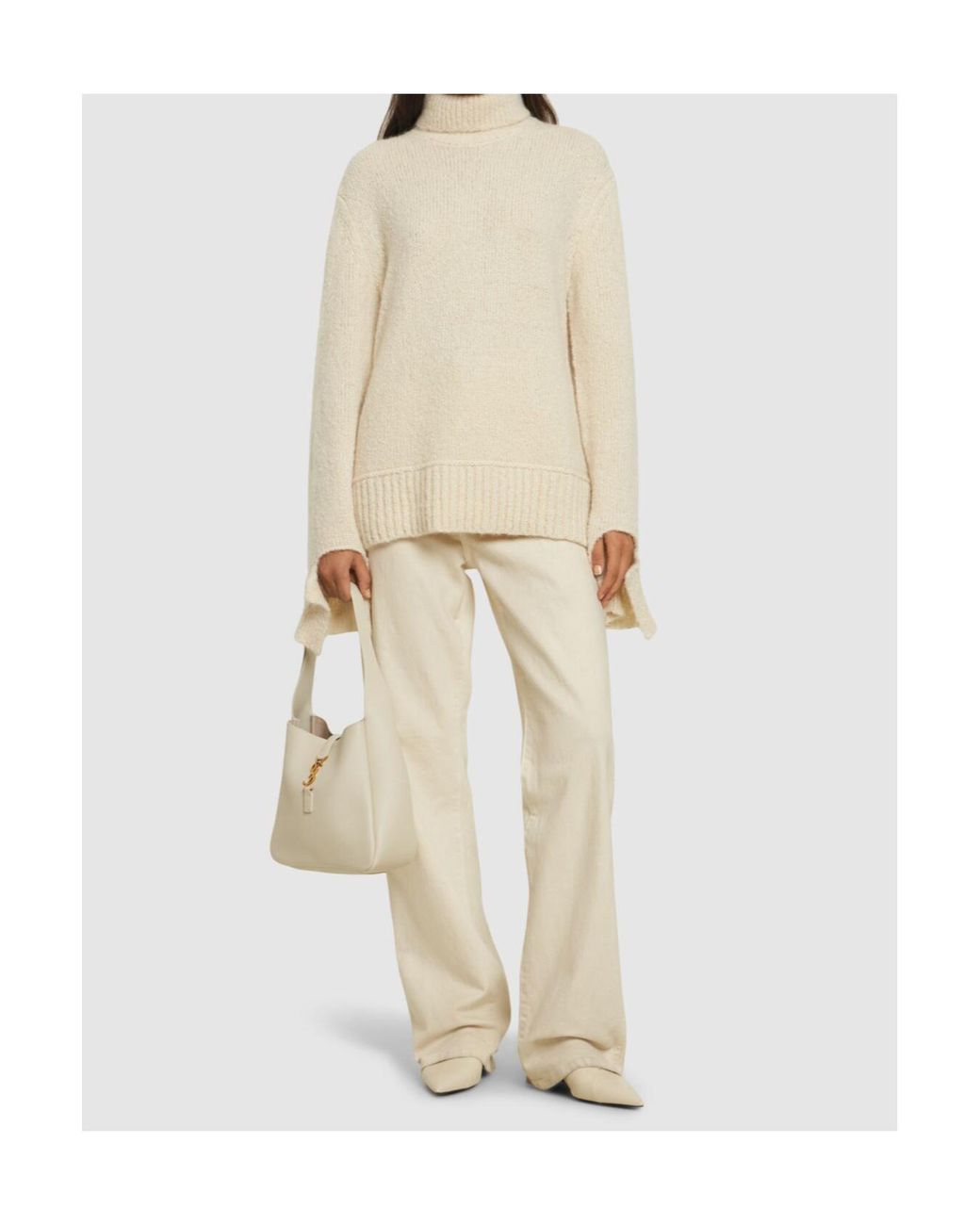 Michael Kors White Long-Sleeved Sweater