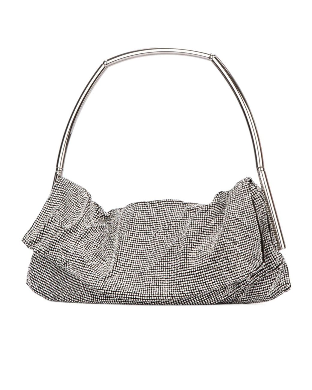 Benedetta Bruzziches Gray Embellished Top Handle Bag