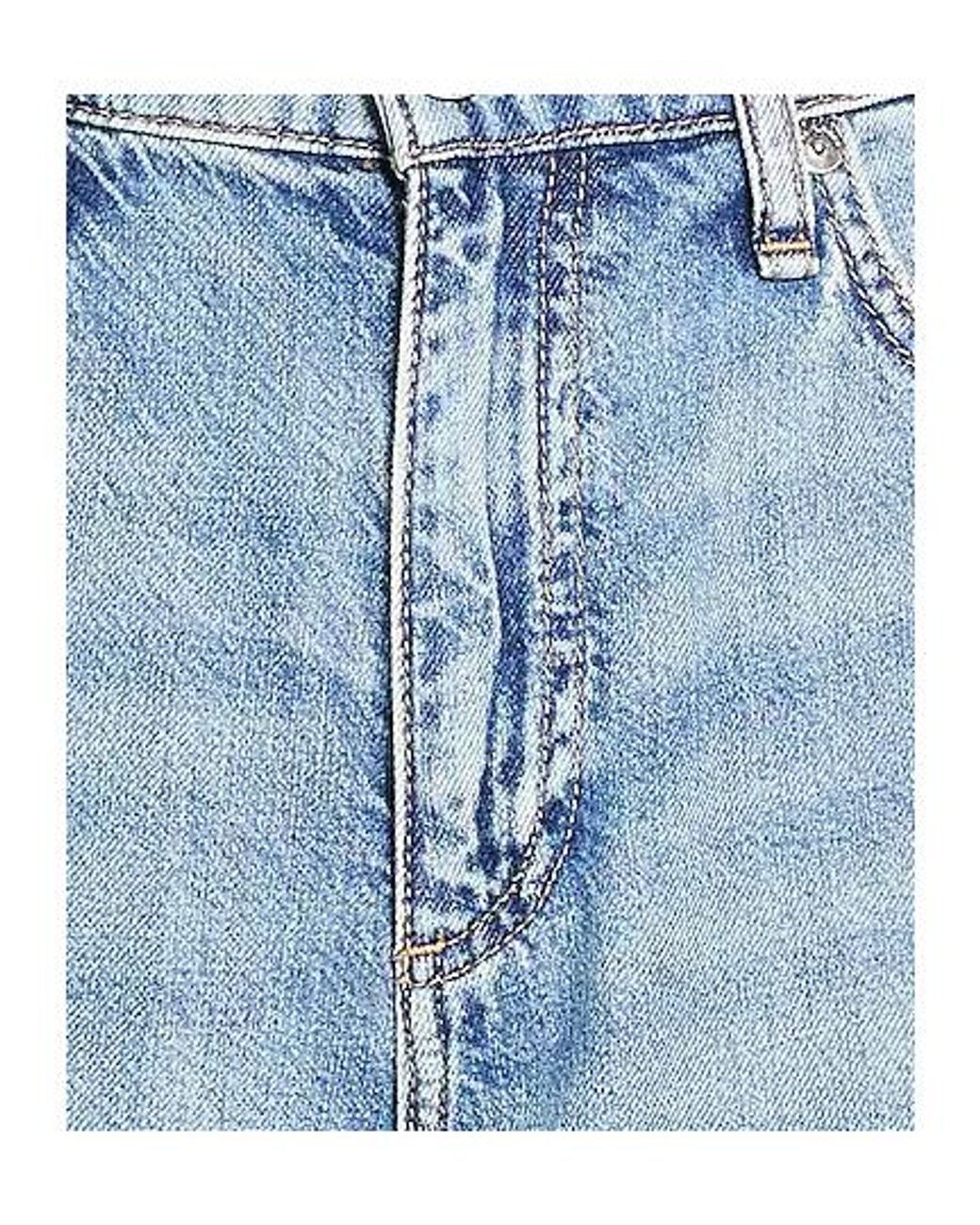 Rag & Bone Blue Light Wash Wide-Leg Jeans