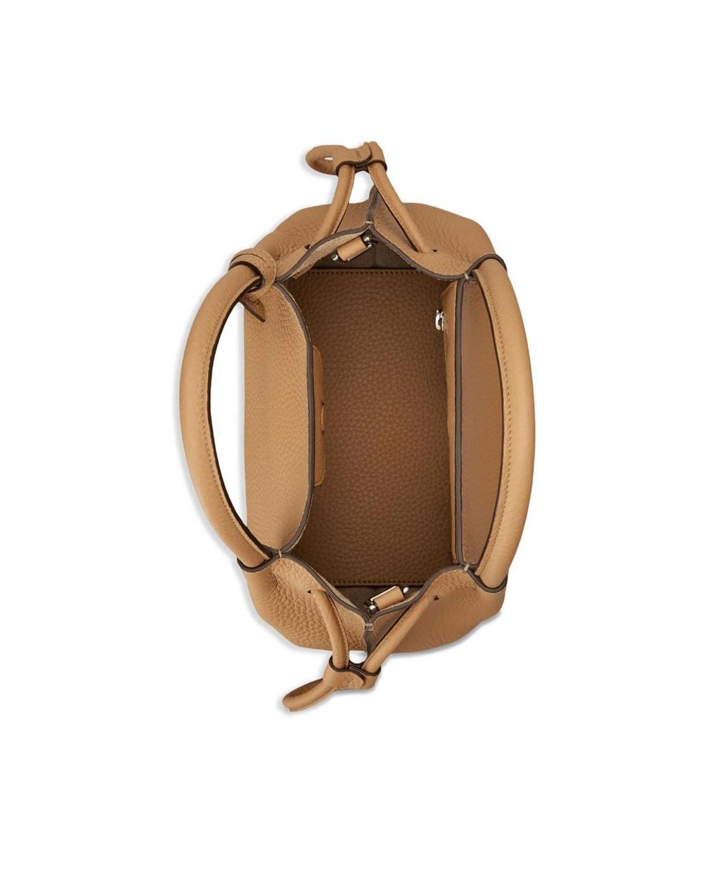 Tod's Natural Logo Plaque Medium Bucket Bag