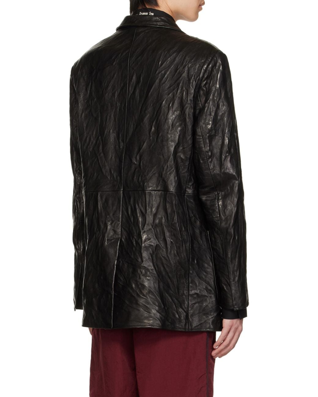 Acne Black Collared Buttoned Jacket for men