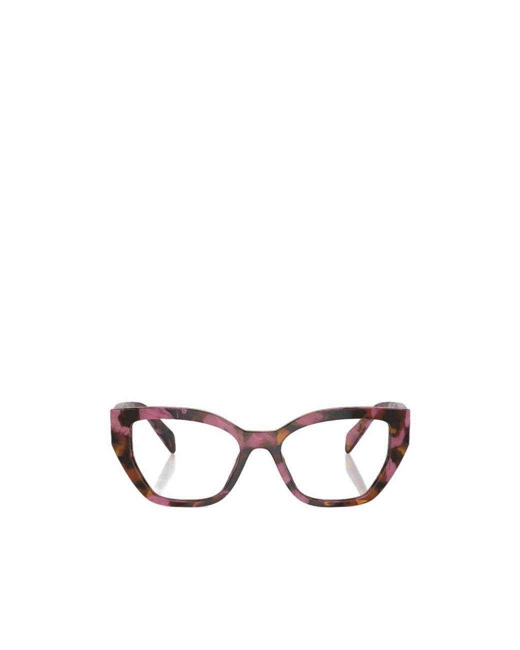 Prada White Eyewear Cat-Eye Glasses