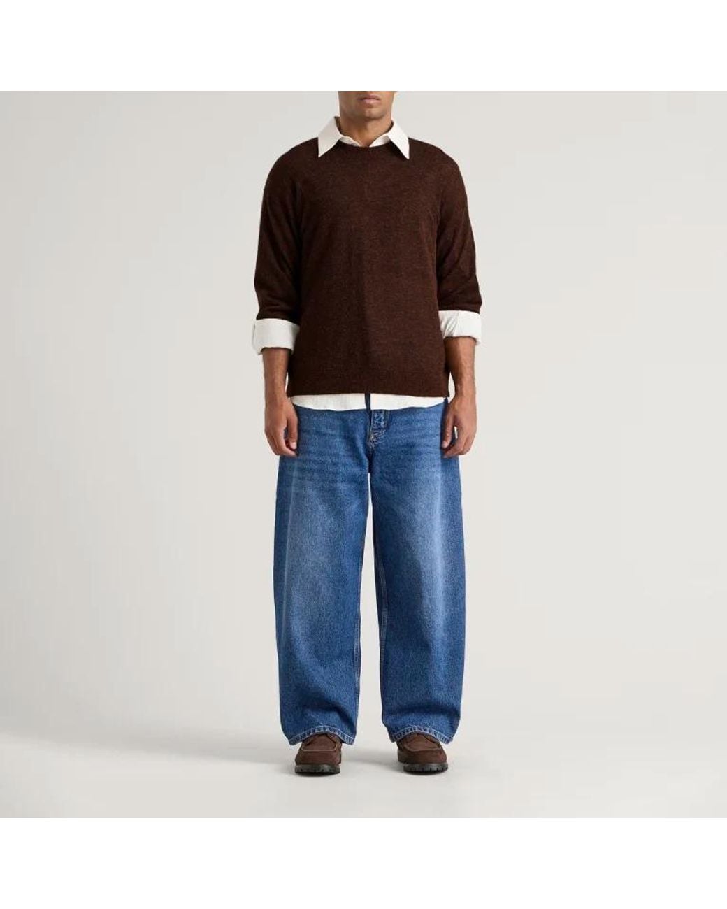 Studio Nicholson Brown Picco Crew-Neck Sweater for men