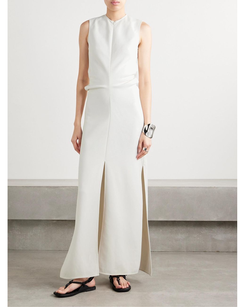 Proenza Schouler White Stretch-Crepe Maxi Dress