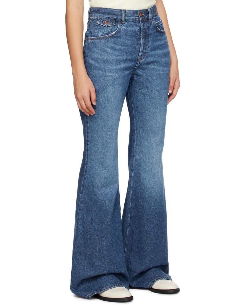 Chloé Blue Chloé Merapi Flared Jeans