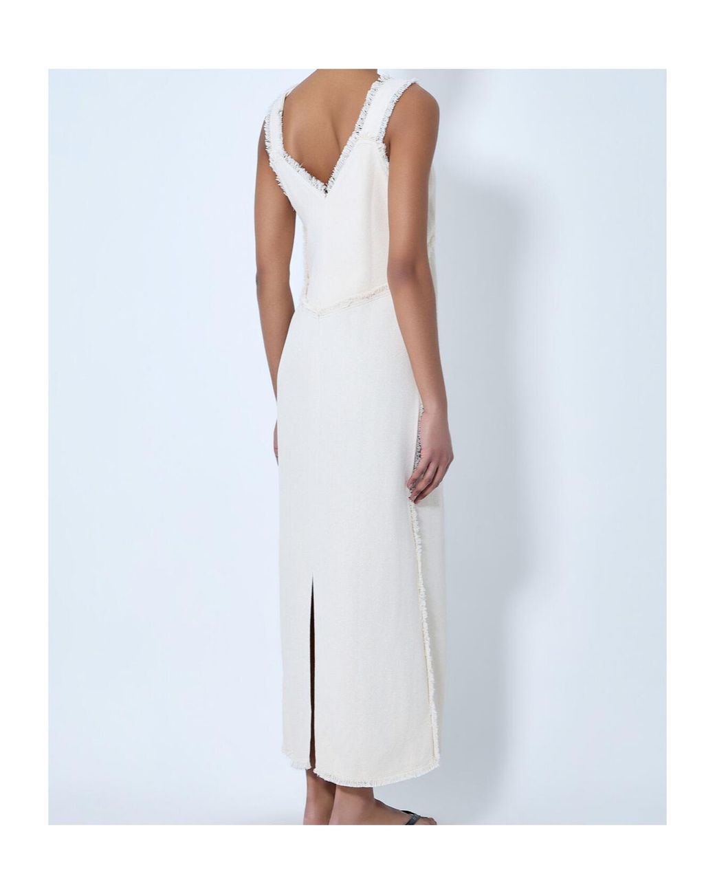 Totême White Guipure-Lace Cut-Out Dress