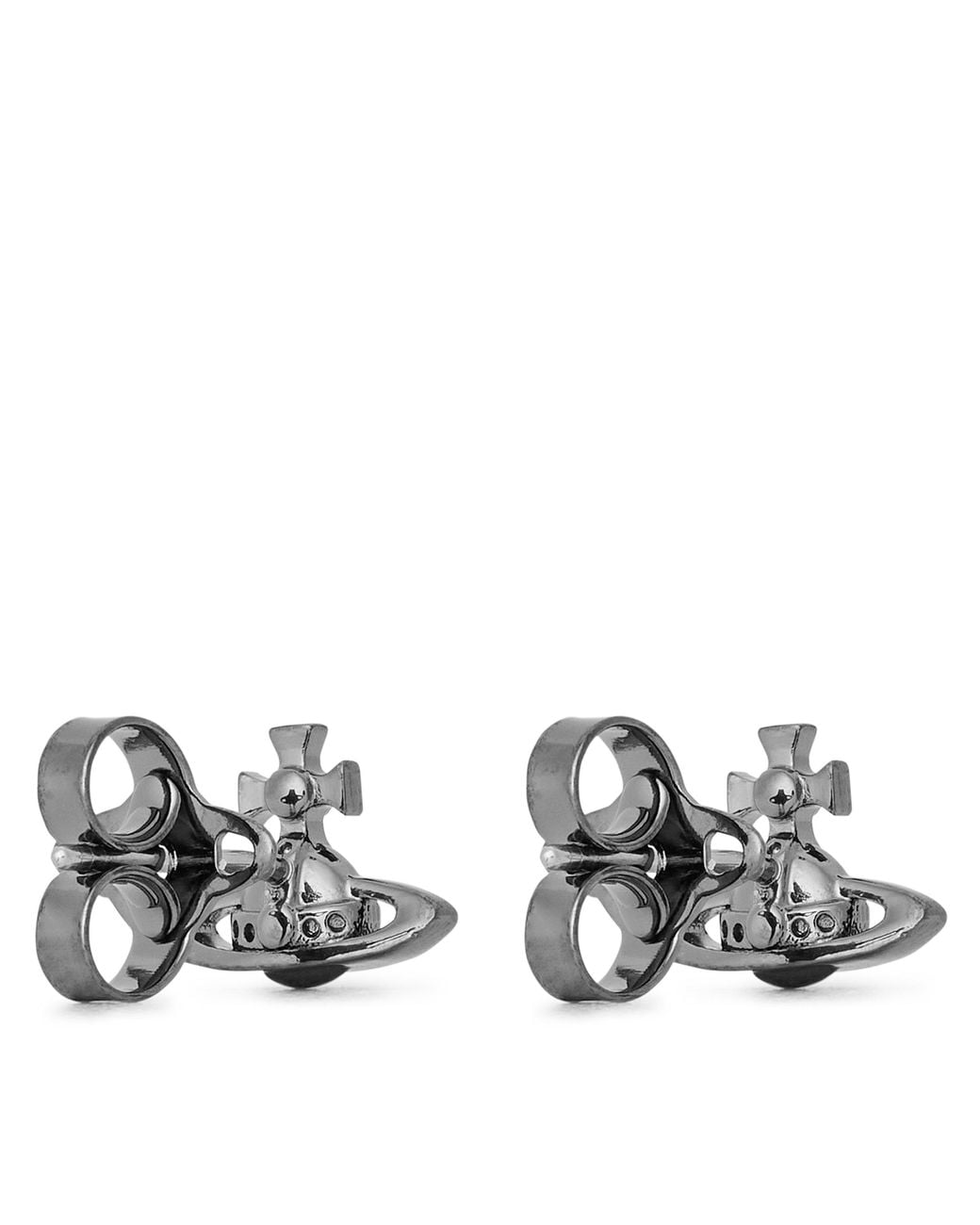 Vivienne Westwood White Vintage-Toned Stud Earrings for men