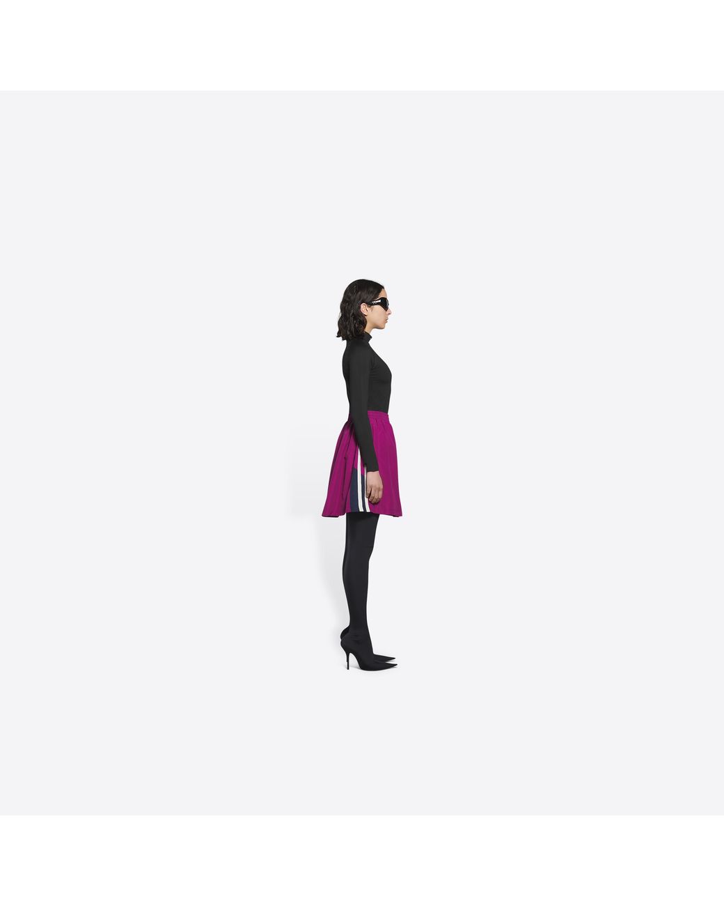Balenciaga Purple Sporty B Tracksuit Skirt