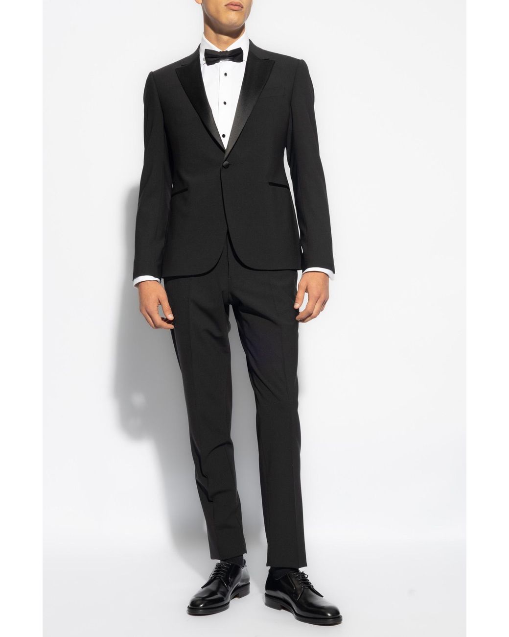 Emporio Armani Black Two-Piece Tailored Suit for men