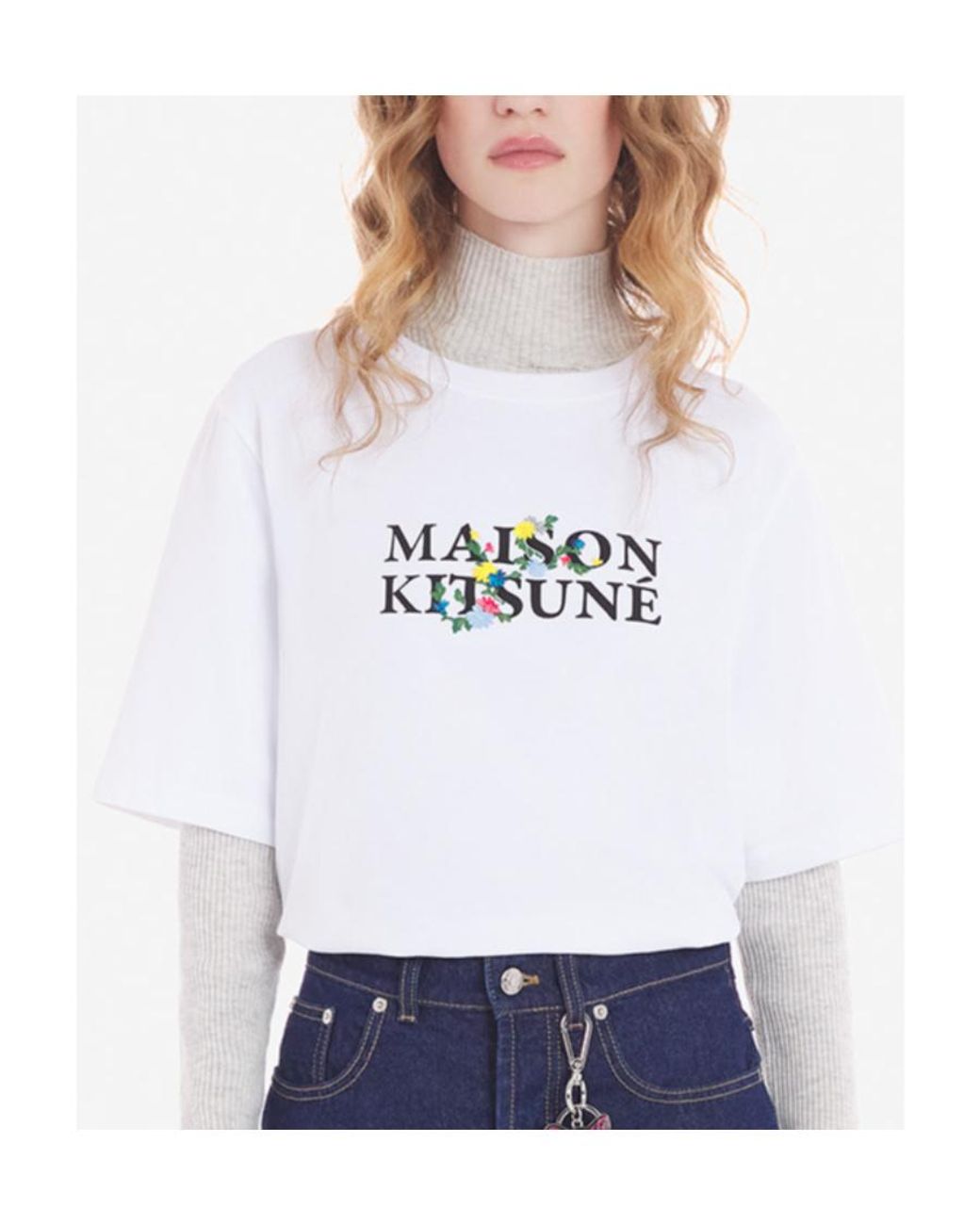 Maison Kitsuné White T Shirts And Polos