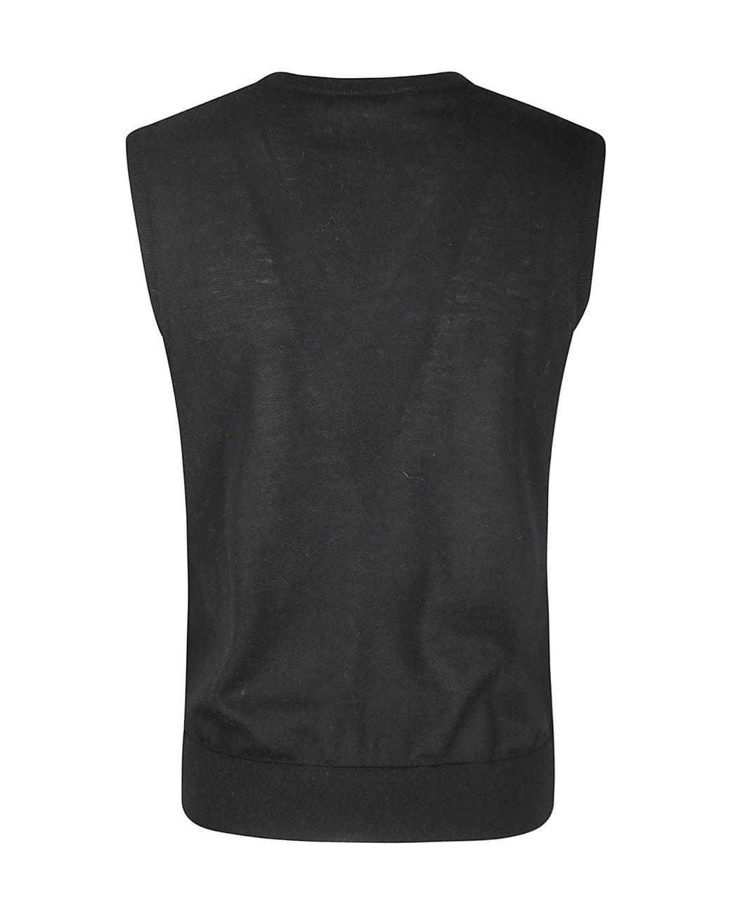 Lisa Yang Black V-Neck Knitted Vest